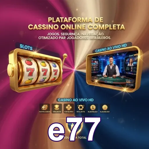 Tela do app e77 no celular com acesso rápido